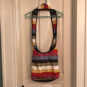 Lesportsac striped cross body bag